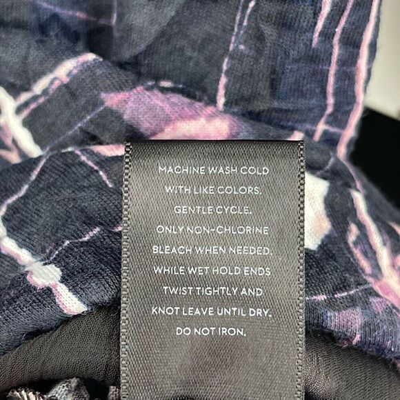 Simply Vera‎ Wang Crinkle Fabric 7/8 Length Sleeve Blouse Women 1X Multicolor - Picture 8 of 8